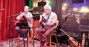 Guyz With Bad Eyez - Merv Collins has dazzled audiences with his masterful fingerstyle acoustic guitar. Don Humbertson adds soaring vocals and great guitar playing. Together they are Guyz With Bad Eyez.