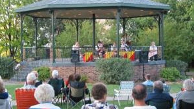 Sundays on the Square runs most summer Sunday evenings, 7-9 pm. Bring a picnic and a chair and enjoy. summer Sundays on the historic Woodstock Square.