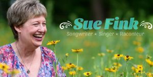 Chicago-based singer-songwriter Sue Fink has been enchanting audiences since 2001 with her whimsical perspective on the world. She is a witty social commentator and perceptive observer of the human condition. Her genre, which she calls “urban campfire cabaret,” is folk with a hint of jazz, a large dollop of humor, and a drop of sadness for good measure.