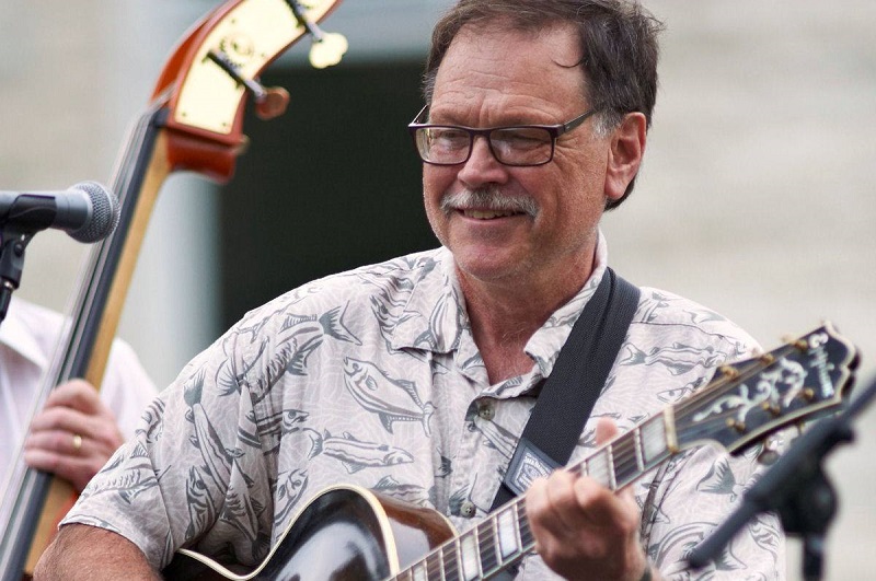 John Parrott "is especially noted for his many years of laying down the swinging pulse for the great jazz mandolinists Jethro Burns and Don Stiernberg."