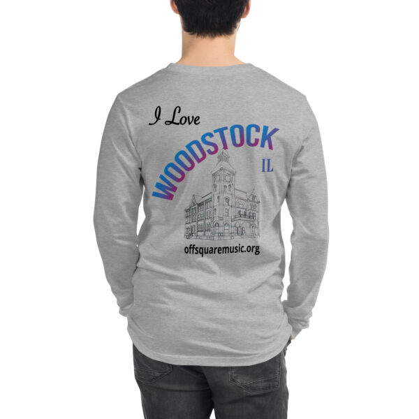 I Love Woodstock - Unisex Long Sleeve Tee (light colors) - Image 2