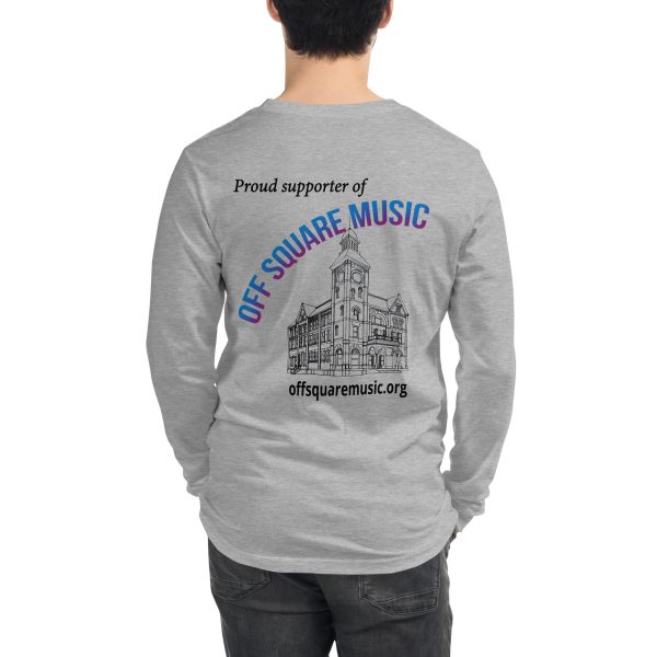 Proud supporter of Off Square Music - Unisex Long Sleeve Tee (light colors) - Image 4