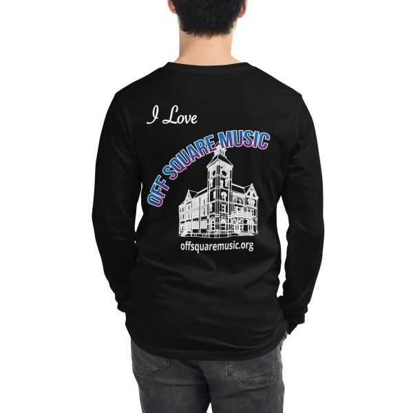 I Love Off Square Music - Unisex Long Sleeve Tee (dark colors) - Image 11