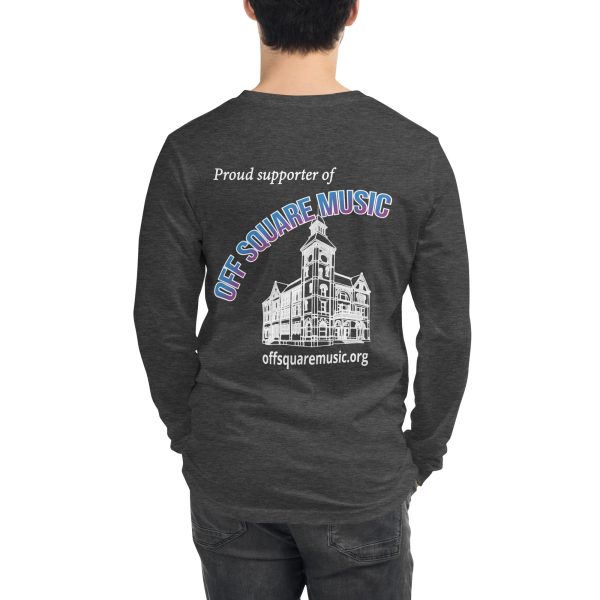 Proud supporter of Off Square Music - Unisex Long Sleeve Tee (dark colors) - Image 6