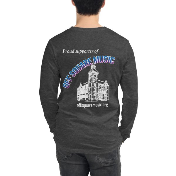 Proud supporter of Off Square Music - Unisex Long Sleeve Tee (dark colors) - Image 22