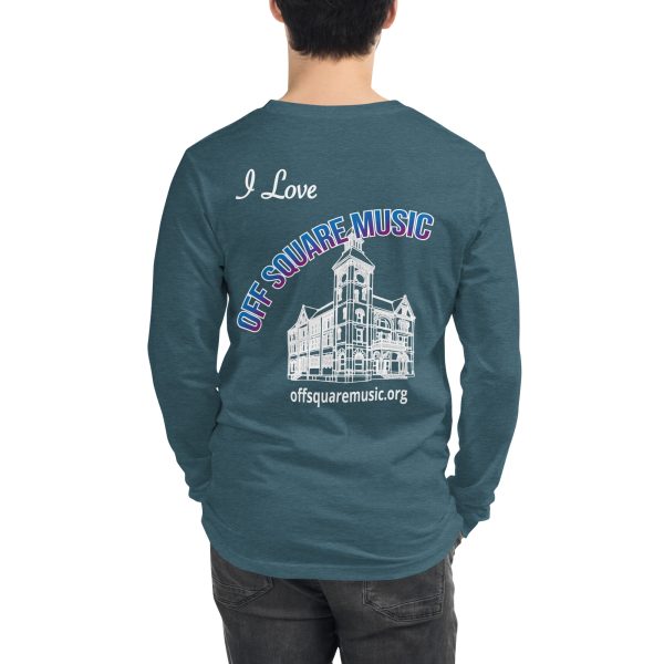 I Love Off Square Music - Unisex Long Sleeve Tee (dark colors) - Image 28