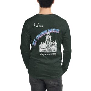 I Love Off Square Music - Unisex Long Sleeve Tee (dark colors)
