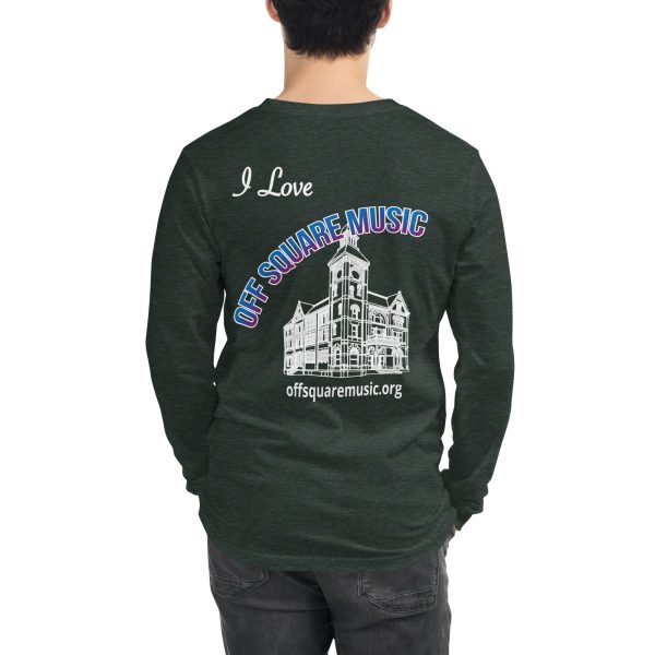 I Love Off Square Music - Unisex Long Sleeve Tee (dark colors) - Image 20