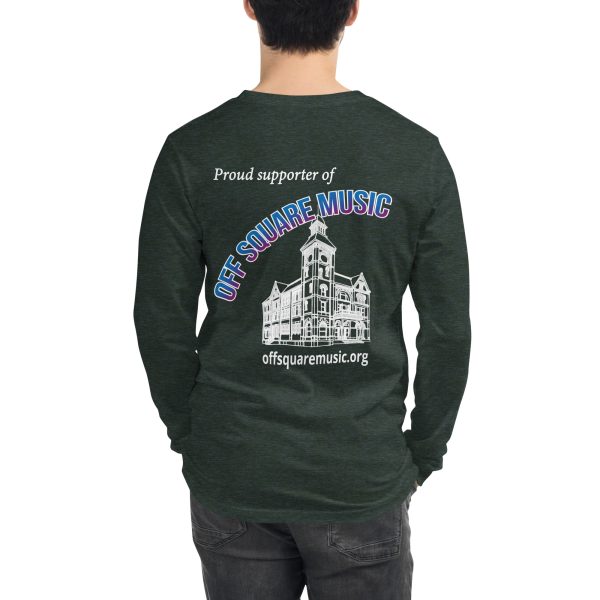 Proud supporter of Off Square Music - Unisex Long Sleeve Tee (dark colors) - Image 20