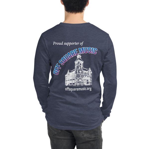 Proud supporter of Off Square Music - Unisex Long Sleeve Tee (dark colors) - Image 8