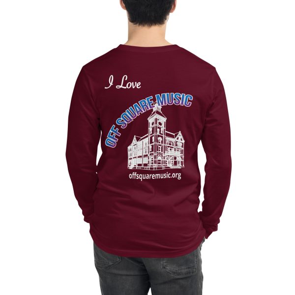 I Love Off Square Music - Unisex Long Sleeve Tee (dark colors) - Image 16