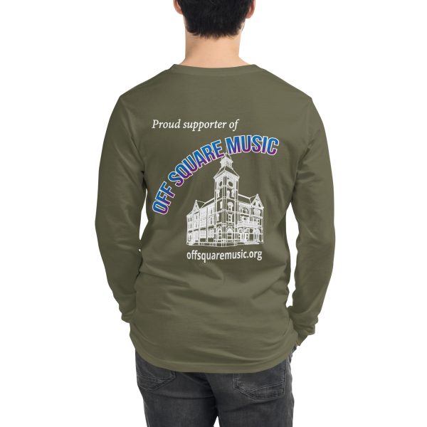 Proud supporter of Off Square Music - Unisex Long Sleeve Tee (dark colors) - Image 10