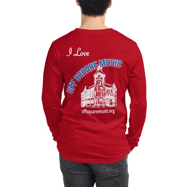 I Love Off Square Music - Unisex Long Sleeve Tee (dark colors) - Image 18