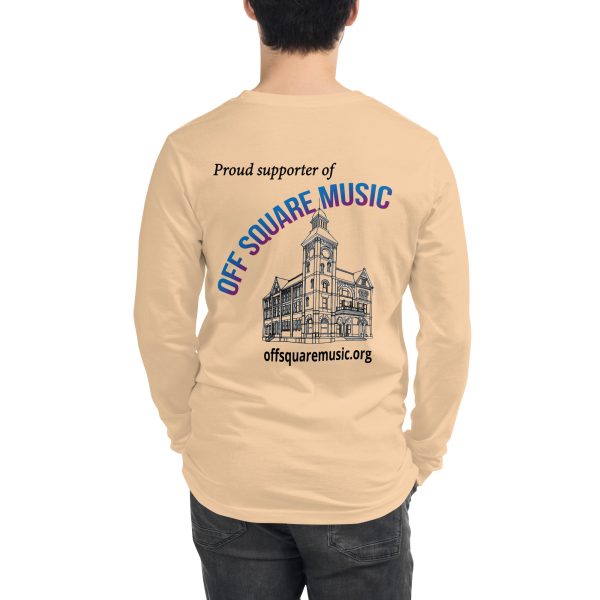 Proud supporter of Off Square Music - Unisex Long Sleeve Tee (light colors) - Image 3