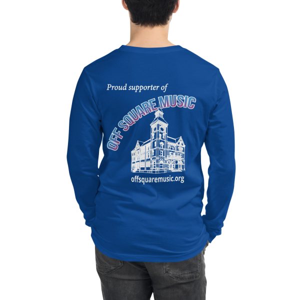 Proud supporter of Off Square Music - Unisex Long Sleeve Tee (dark colors) - Image 7