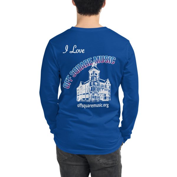 I Love Off Square Music - Unisex Long Sleeve Tee (dark colors) - Image 24