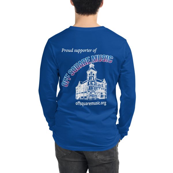 Proud supporter of Off Square Music - Unisex Long Sleeve Tee (dark colors) - Image 24