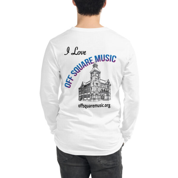 I Love Off Square Music - Unisex Long Sleeve Tee (light colors)