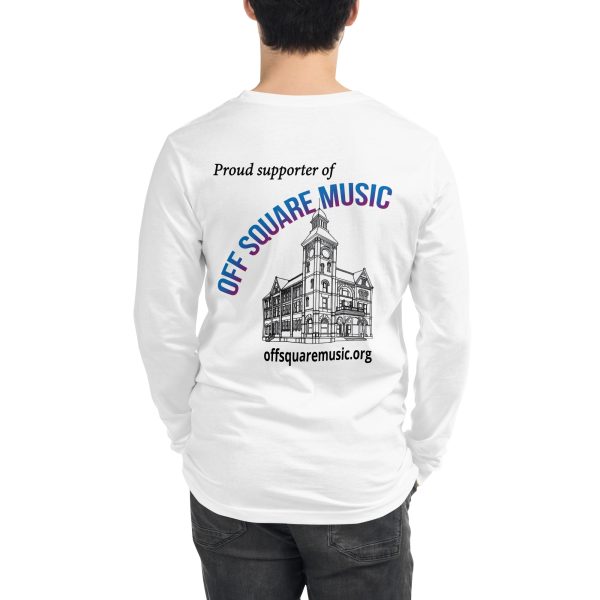 Proud supporter of Off Square Music - Unisex Long Sleeve Tee (light colors) - Image 9