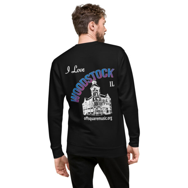 I Love Woodstock - Unisex Premium Sweatshirt (dark colors) - Image 8