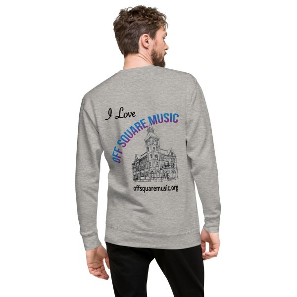 I Love Off Square Music - Unisex Premium Sweatshirt (light colors)