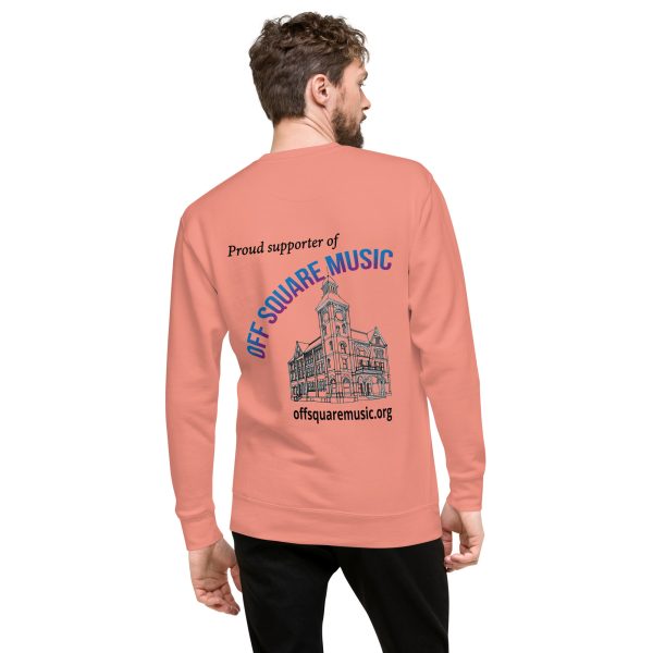 Proud supporter of Off Square Music - Unisex Premium Sweatshirt (light colors) - Image 6