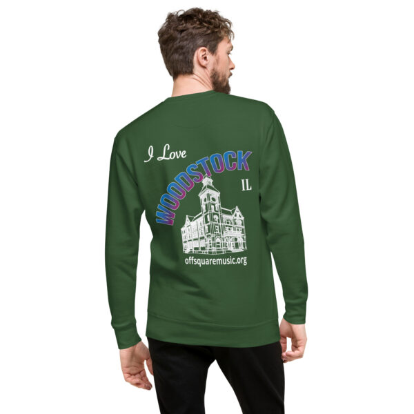 I Love Woodstock - Unisex Premium Sweatshirt (dark colors) - Image 11
