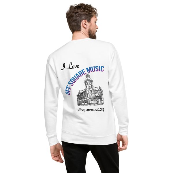 I Love Off Square Music - Unisex Premium Sweatshirt (light colors) - Image 9