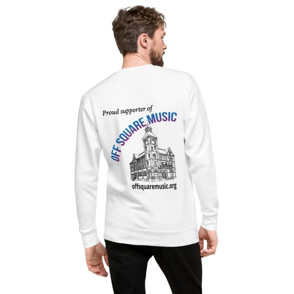 Proud supporter of Off Square Music - Unisex Premium Sweatshirt (light colors) - Image 9