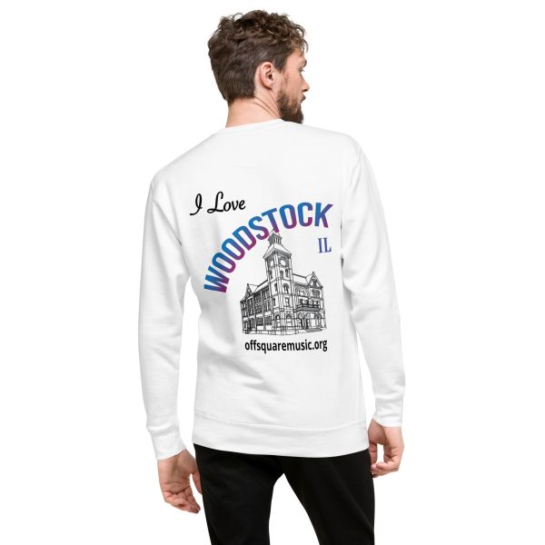 I Love Woodstock - Unisex Premium Sweatshirt (light colors) - Image 11