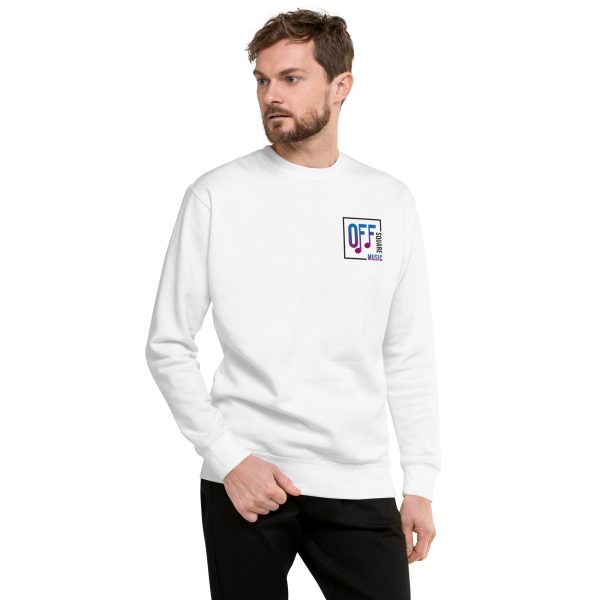 I Love Off Square Music - Unisex Premium Sweatshirt (light colors) - Image 3