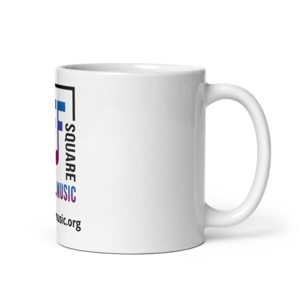 Off Square Music - White glossy mug - Image 2