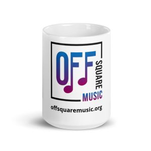 Off Square Music - White glossy mug