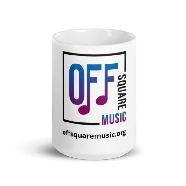 Off Square Music - White glossy mug