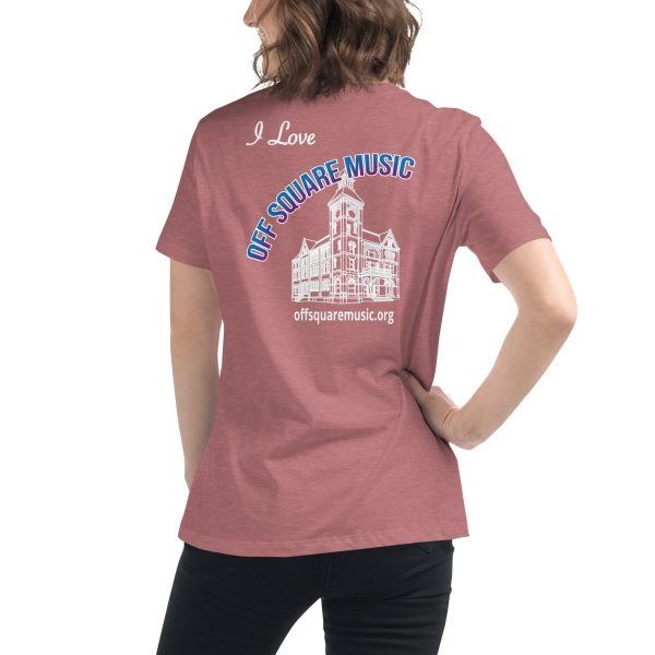I Love Off Square Music - Women's Relaxed T-Shirt (dark colors) - Image 19