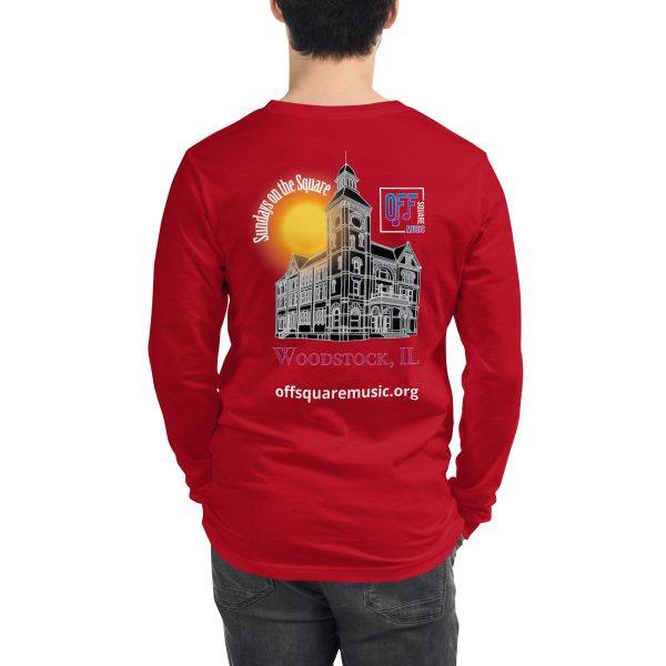 Sundays on the Square - Unisex Long Sleeve Tee (dark colors) - Image 8