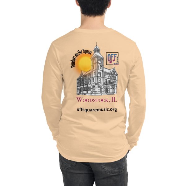 Sundays on the Square - Unisex Long Sleeve Tee (light colors) - Image 5