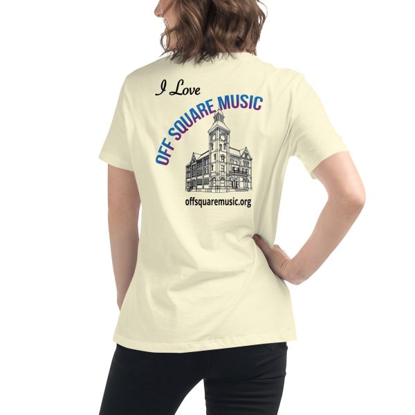 I Love Off Square Music - Women's Relaxed T-Shirt (light colors) - Image 9