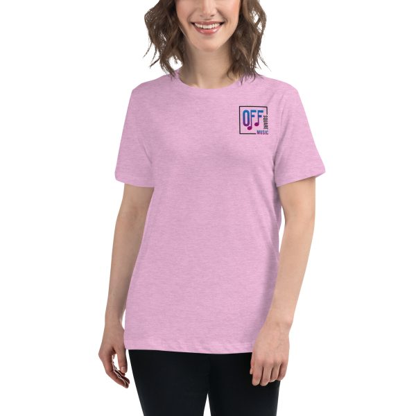 I Love Off Square Music - Women's Relaxed T-Shirt (light colors) - Image 4