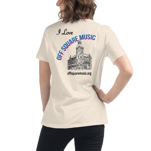 I Love Off Square Music - Women's Relaxed T-Shirt (light colors) - Image 21