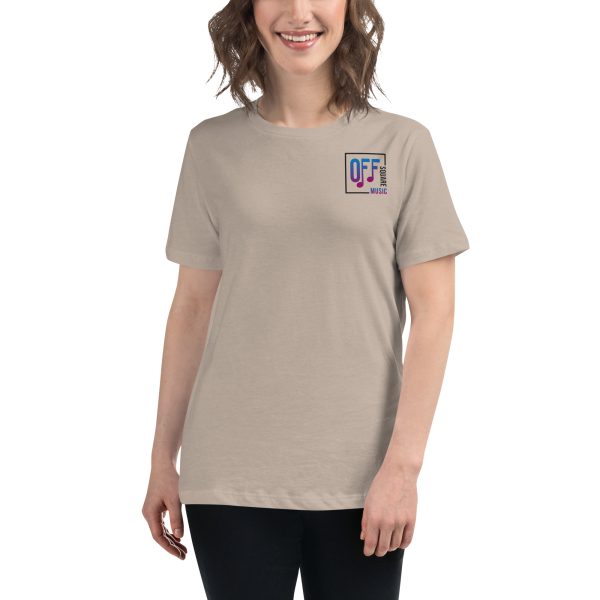I Love Off Square Music - Women's Relaxed T-Shirt (light colors) - Image 3