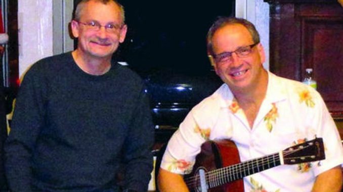 June Stage Left Open Mic Features The Saltines, bluesmen Ted Lawrence and Chuck Scordato, a high energy blues duo.