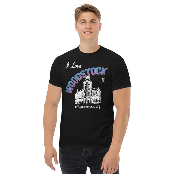 I Love Woodstock – Men’s classic tee (dark colors) - Front-only - Image 2