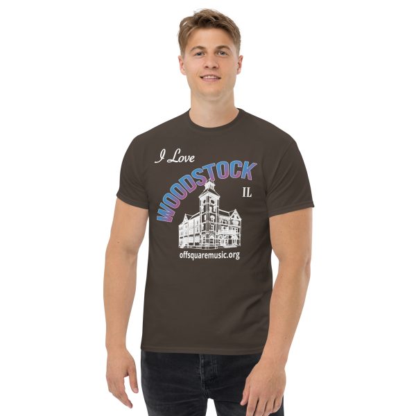 I Love Woodstock – Men’s classic tee (dark colors) - Front-only - Image 4