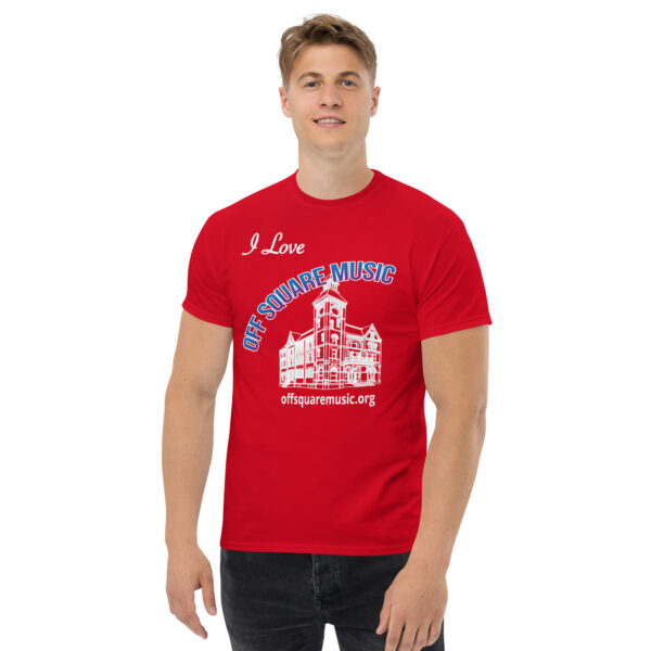 I Love Off Square Music – Men’s classic tee (dark colors) - Front-only - Image 3
