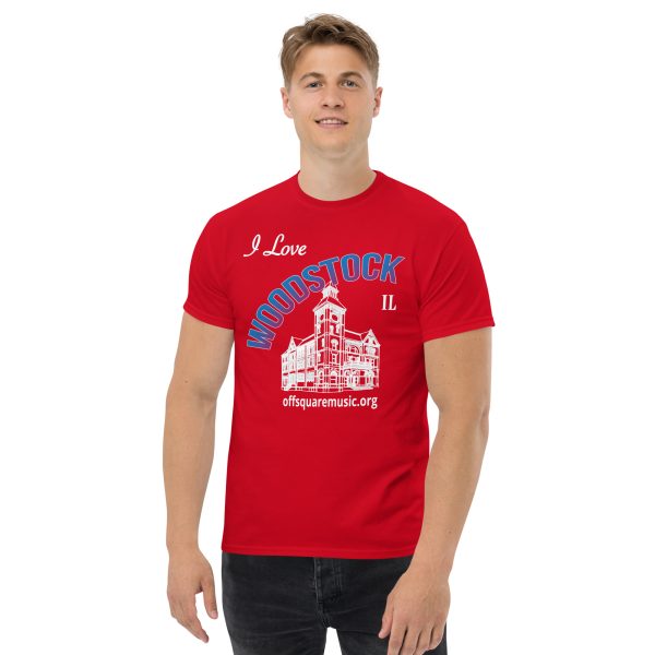 I Love Woodstock – Men’s classic tee (dark colors) - Front-only - Image 3