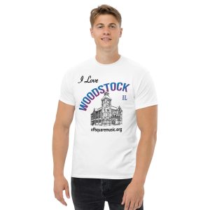 I Love Woodstock – Men’s classic tee (light colors) - Front-only