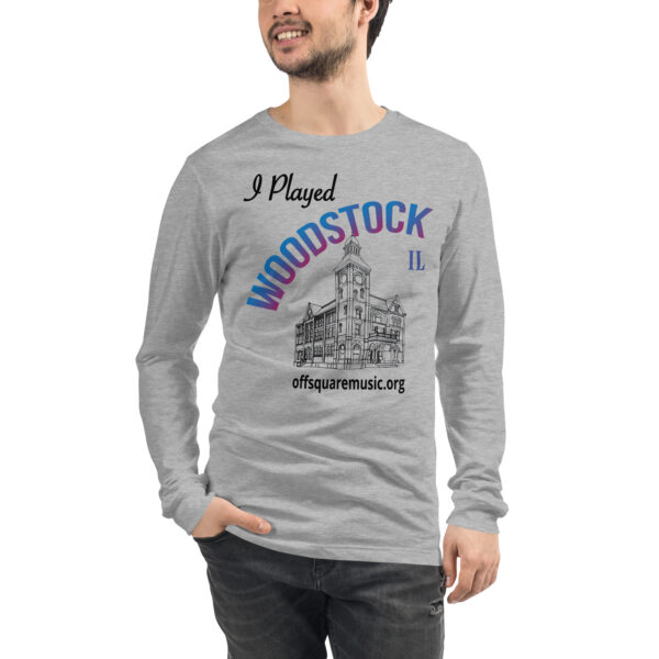 I Played Woodstock – Unisex Long Sleeve Tee (light colors) - Front-only - Image 2