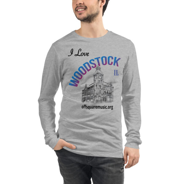 I Love Woodstock – Unisex Long Sleeve Tee (light colors) - Front-only - Image 2