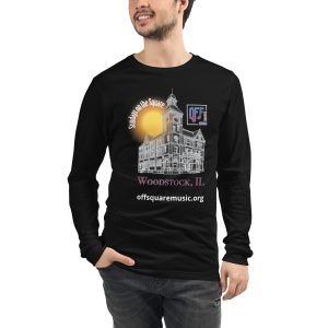 Sundays on the Square – Unisex Long Sleeve Tee (dark colors) - Front-only